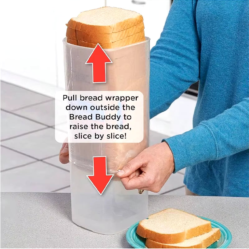 New Bread Storage Box Bread Fresher Kitchen Storage Toast Loaf Airtight Holder Refrigerator Keeper Cakefood Case Snacks Saver