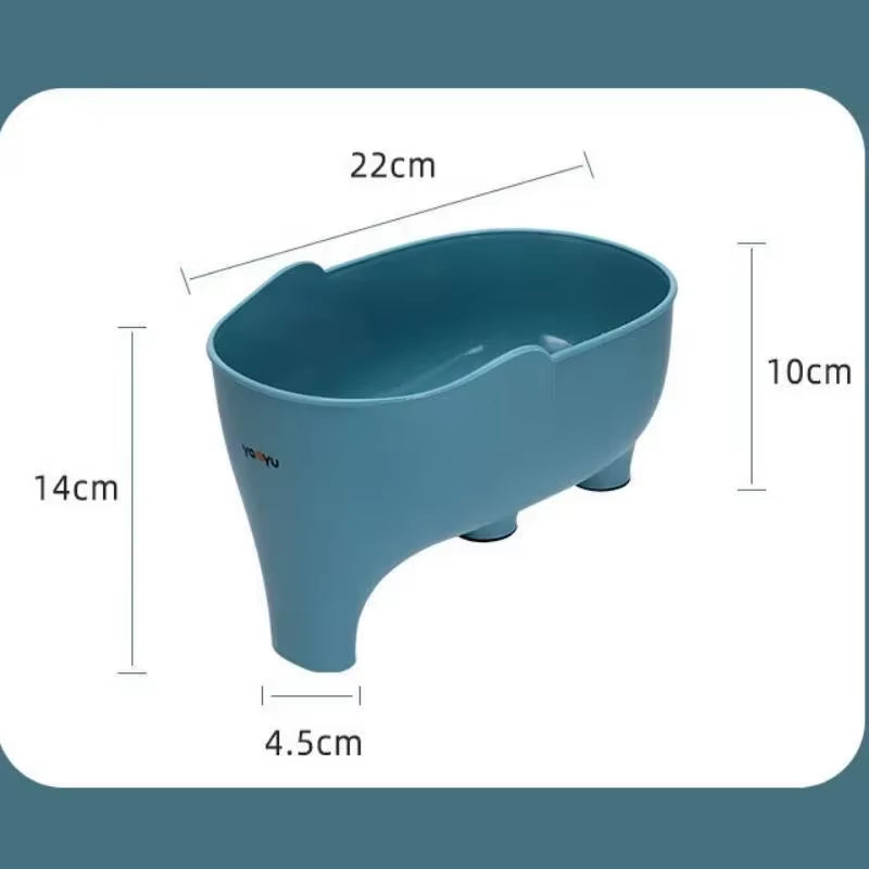 Elephant Drain Basket Multi-Purpose Kitchen Storage Drain Basket Household Fruit and Vegetable Basket Plastic Drain Basket