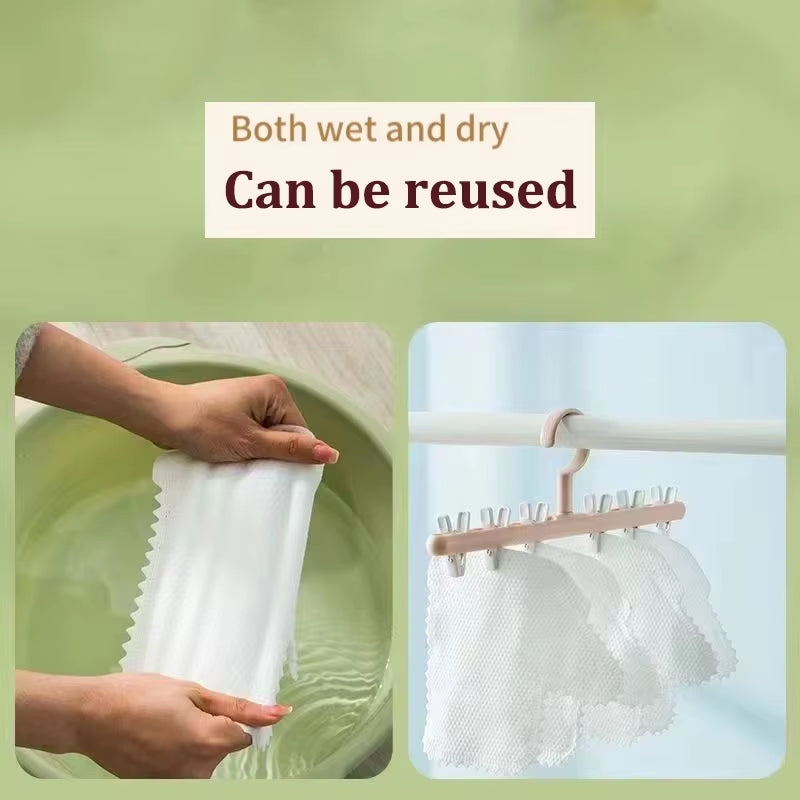 1-20Pcs Home Kitchen Cleaning Gloves Dust Fish Scale Cleaner Duster Glove Rags Reusable Household Non-Woven Rag Clean Tools