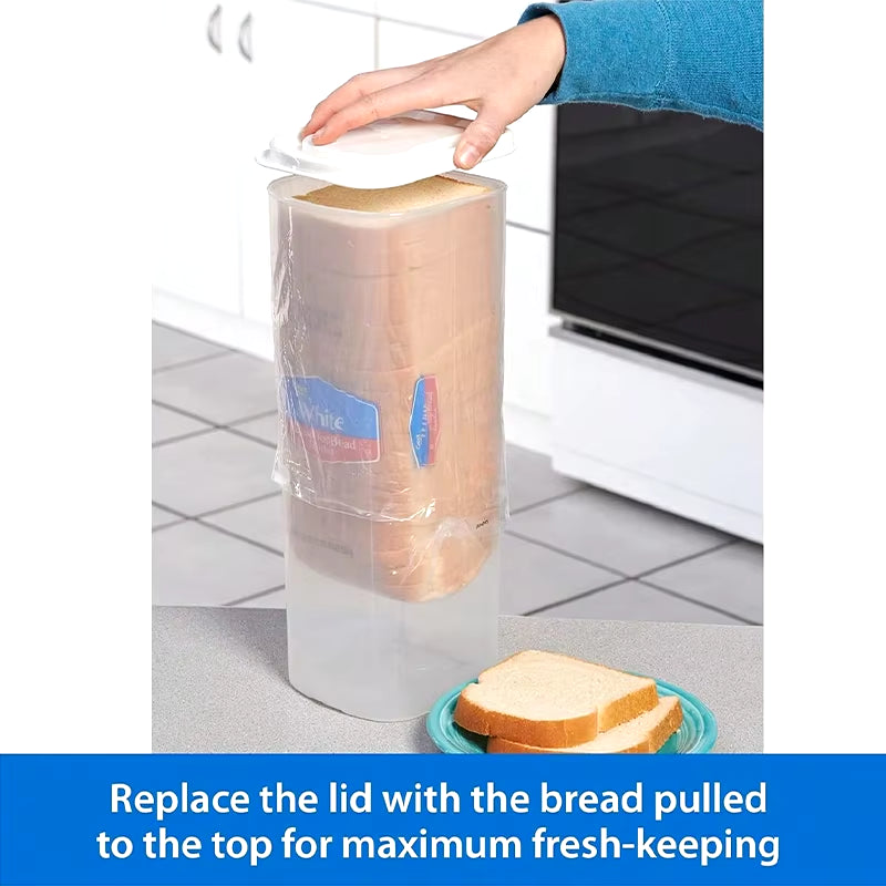 New Bread Storage Box Bread Fresher Kitchen Storage Toast Loaf Airtight Holder Refrigerator Keeper Cakefood Case Snacks Saver